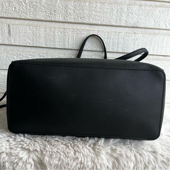 MICHAEL KORS Black XL Voyager Laptop Work Jet Set Tote Raven Selma Handbag - Picture 9 of 12